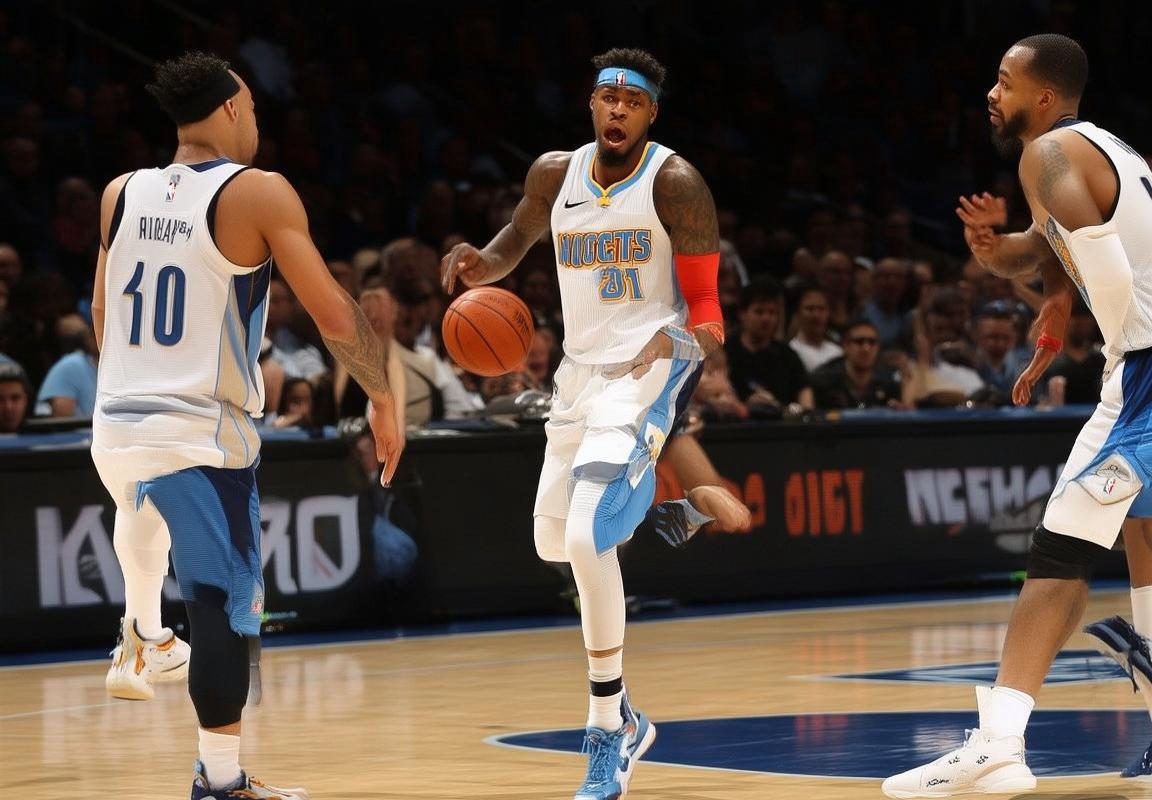 NBA巅峰对决：掘金独挑独行侠，约基奇东契奇双星闪耀